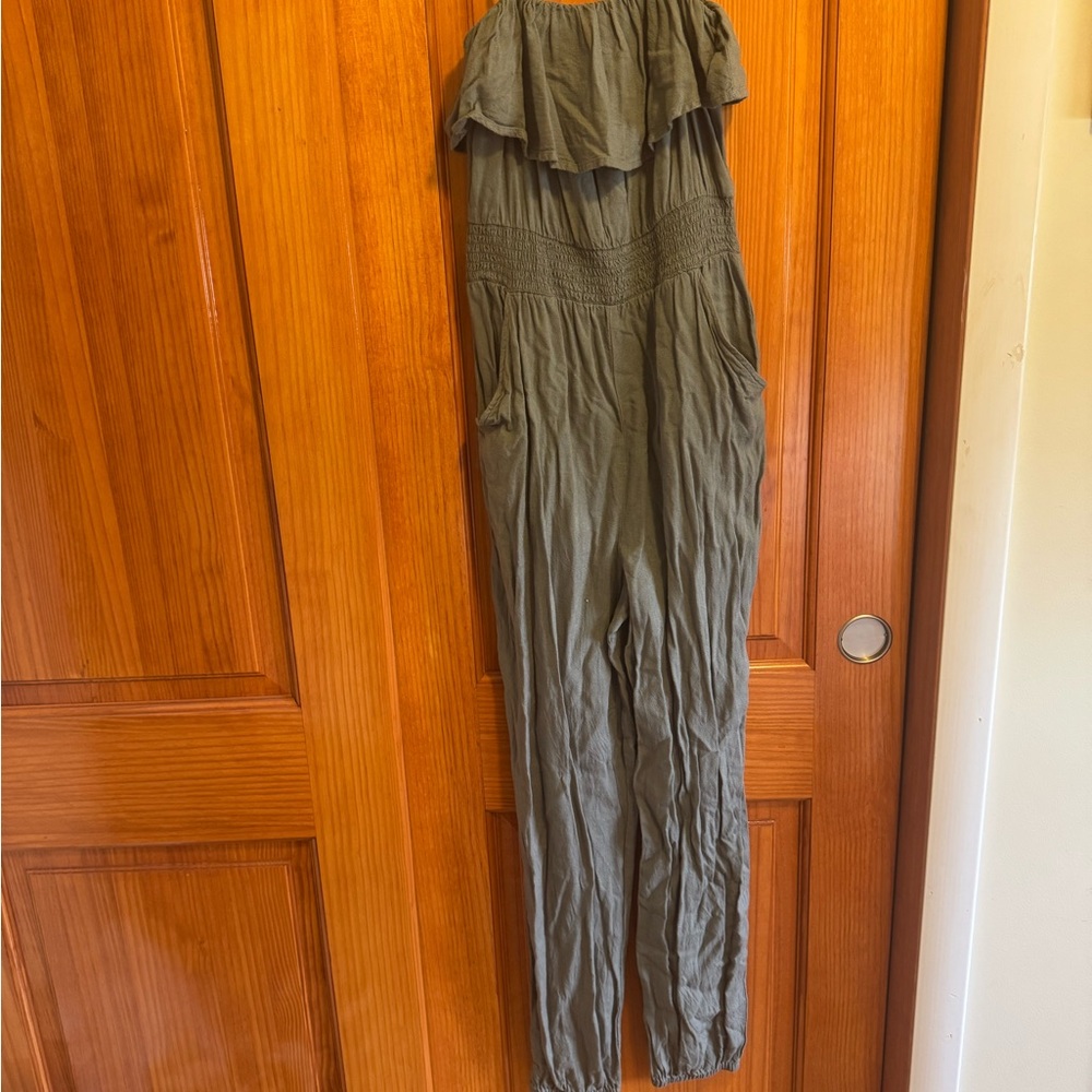 American Eagle Olive Green Women's Jumpsuit